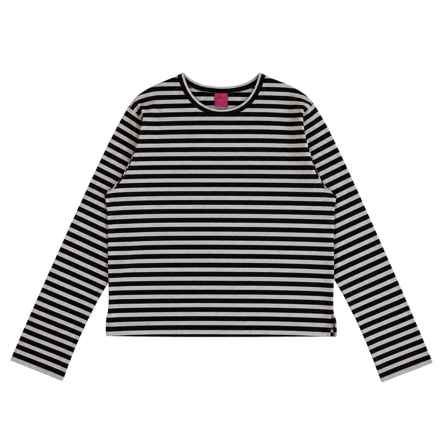 DS3 Grey Striped Tee