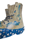 Studded Mickey Boots (White/Blue)