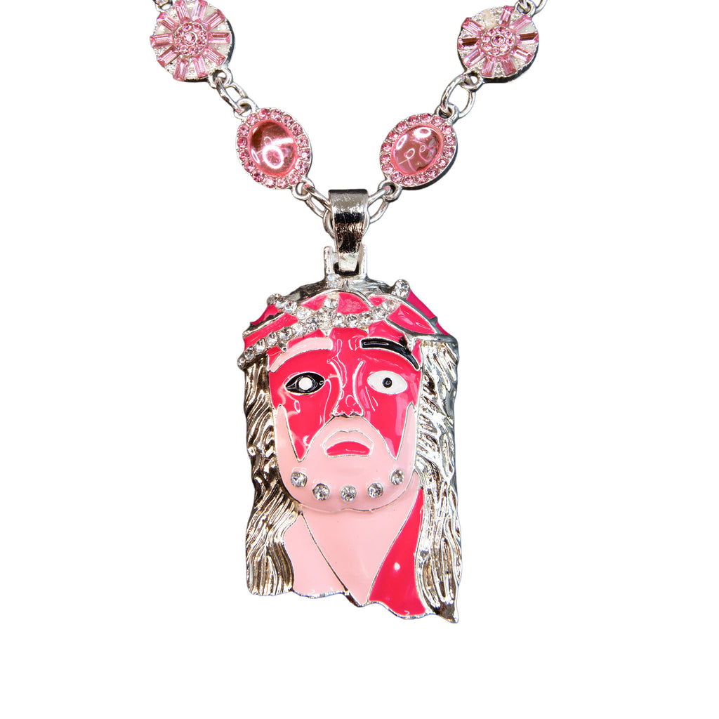 Pink Lemonade Mona Lisa Jesus Chain