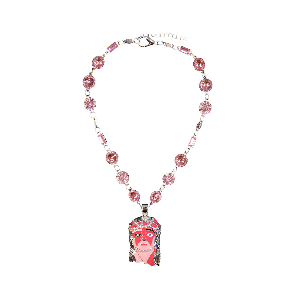 Pink Lemonade Mona Lisa Jesus Chain