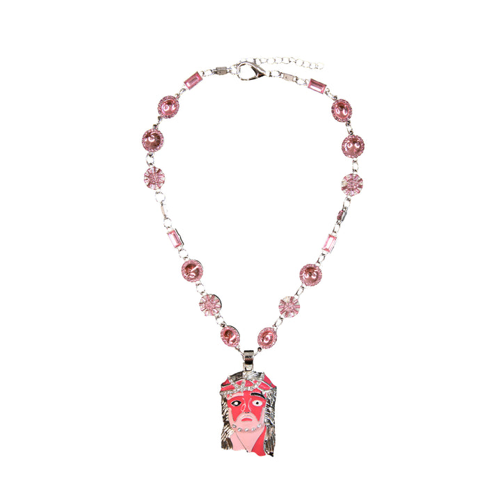 Pink Lemonade Mona Lisa Jesus Chain