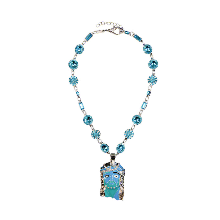 Blueberry Mona Lisa Jesus Chain