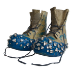 Studded Mickey Boots (White/Blue)