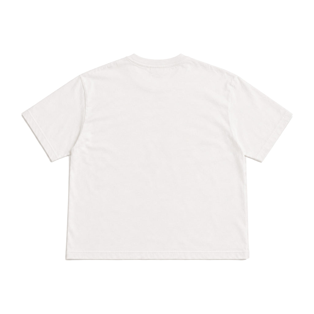 Sahara white T-shirt – plain back view