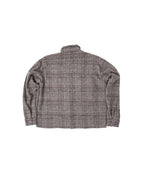 Shonuff Mohair Flannel in gray, black and tan plaid – plaid and pocket detail