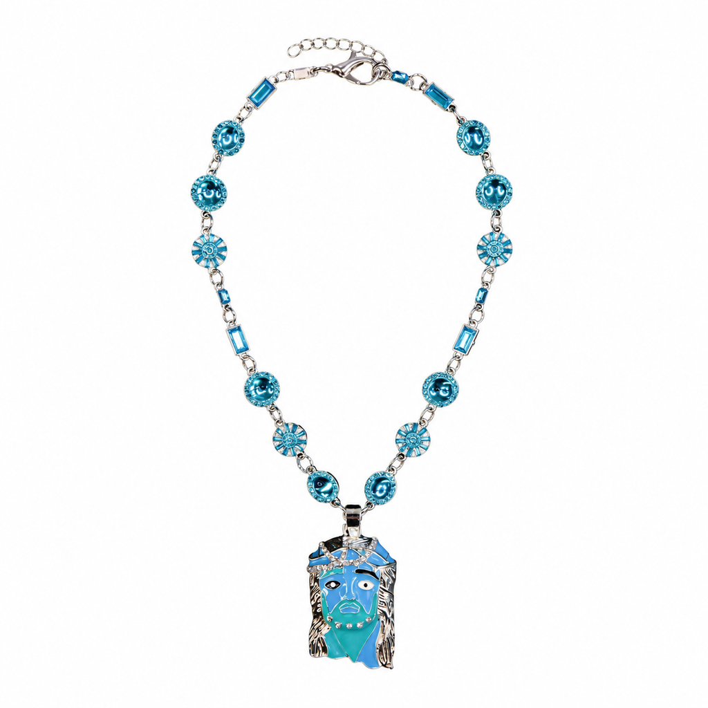 Blueberry Mona Lisa Jesus Chain – standardized full product view