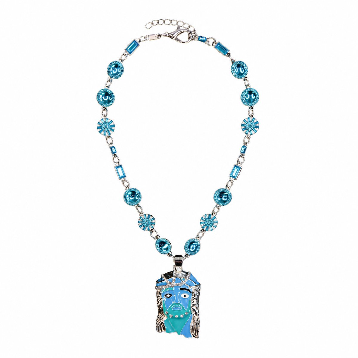 Blueberry Mona Lisa Jesus Chain – standardized full product view