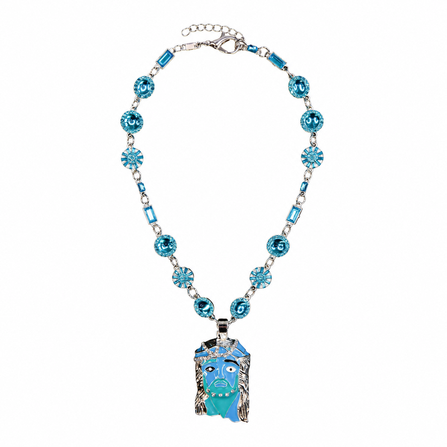 Blueberry Mona Lisa Jesus Chain – standardized full product view