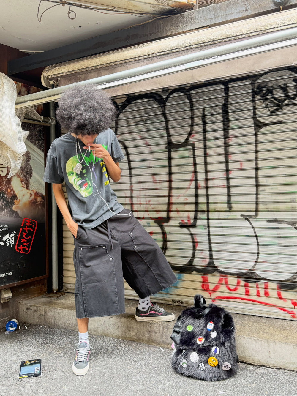 @kamguri styling VA Skunk Fur Bag