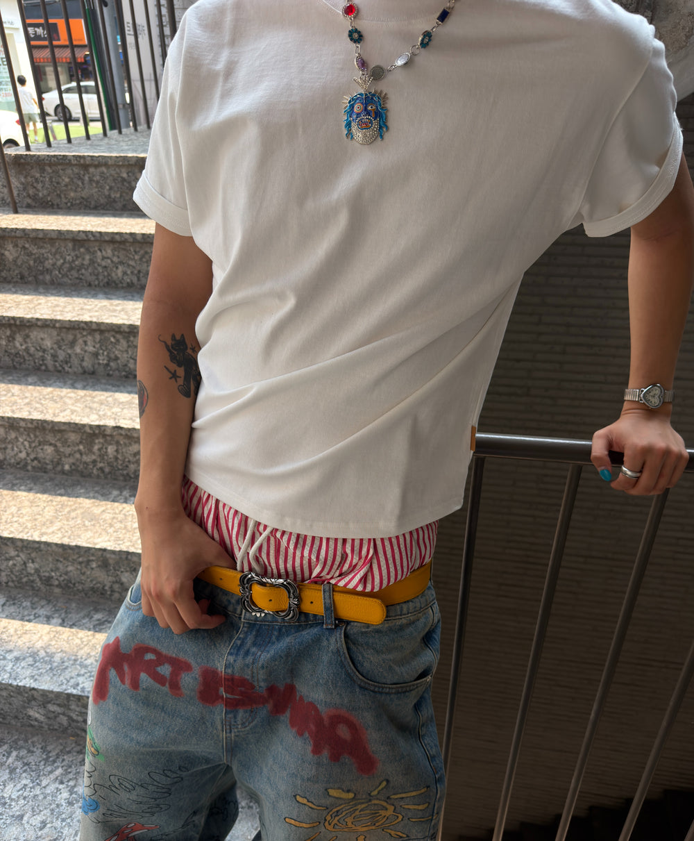 @sann33.3 wearing Guava Berry Chain