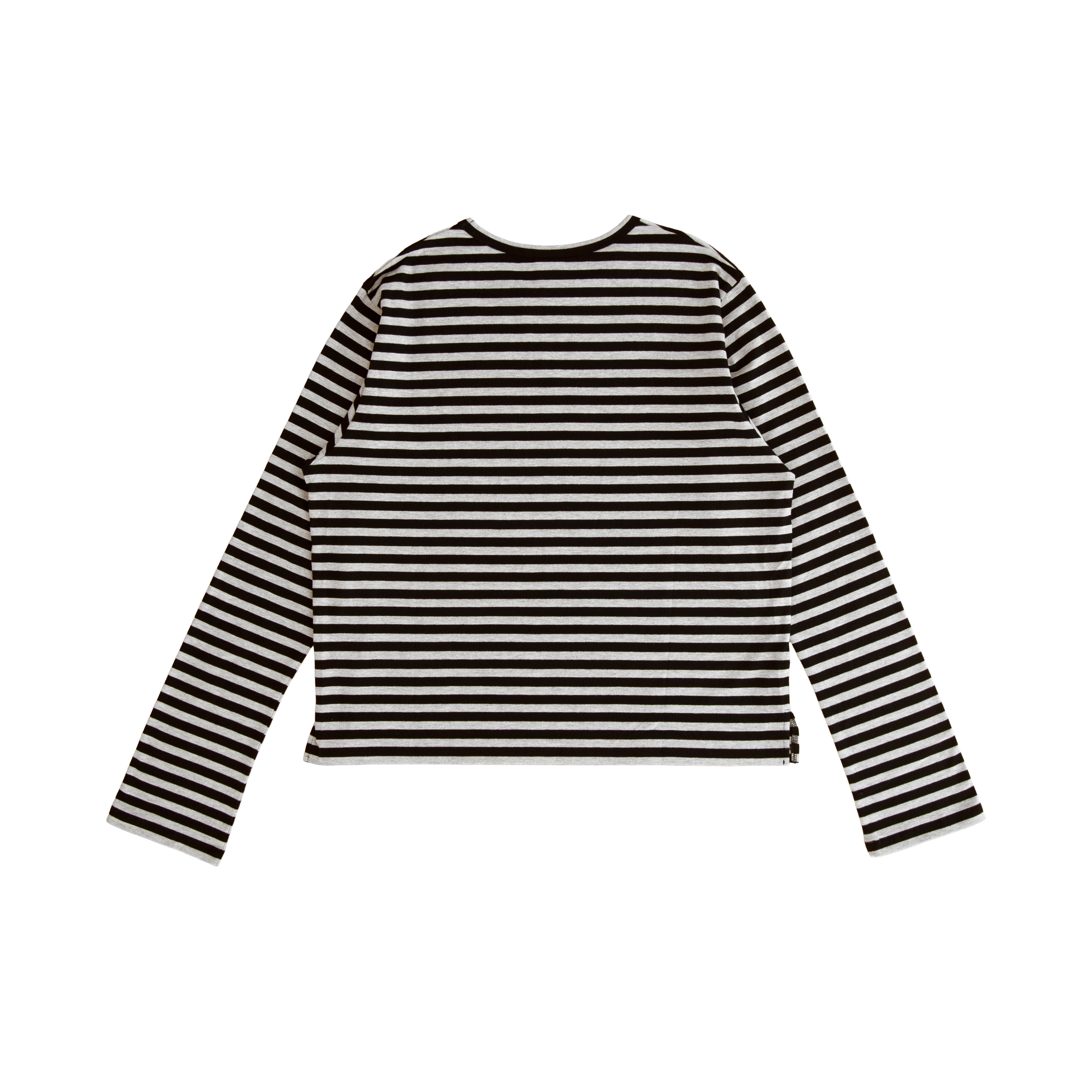 DS3 Grey Striped long-sleeve tee – back view
