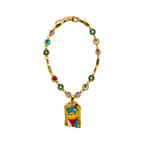 Lucky Charm Mona Lisa Jesus Chain