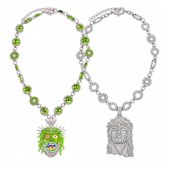 Green Glacier Bundle – Green Guava and Glacier Berry chains layered on white