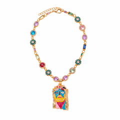 Lucky Charm Mona Lisa Jesus Chain – standardized full product view