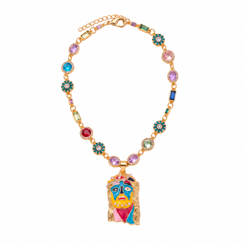 Lucky Charm Mona Lisa Jesus Chain | FNK Studios