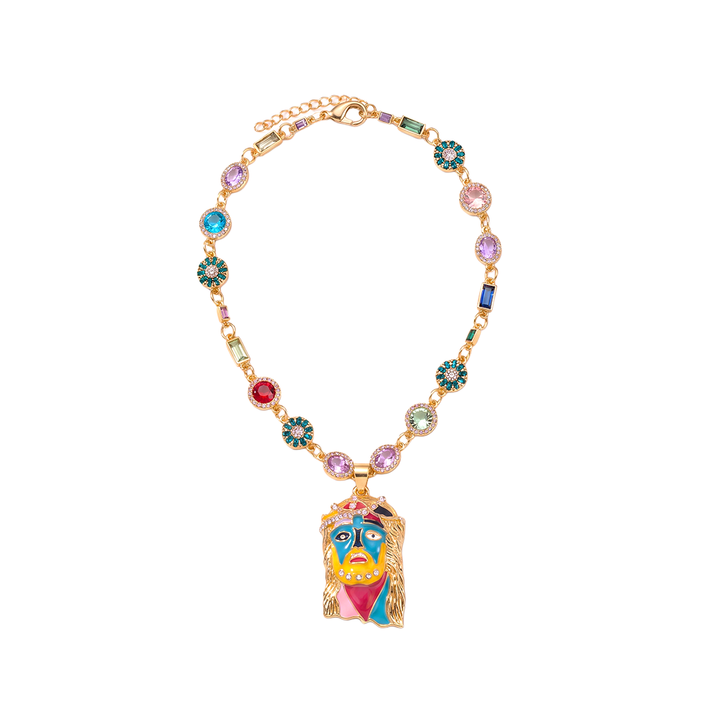 Lucky Charm Mona Lisa gold-tone chain – full chain product view